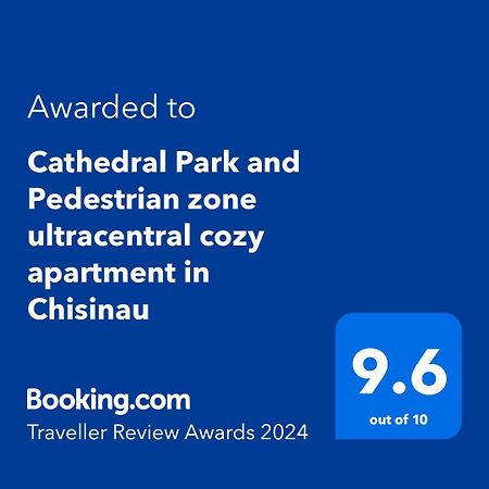 Cathedral Park And Pedestrian Zone Ultracentral Cozy Apartment In Chisinau Bagian luar foto