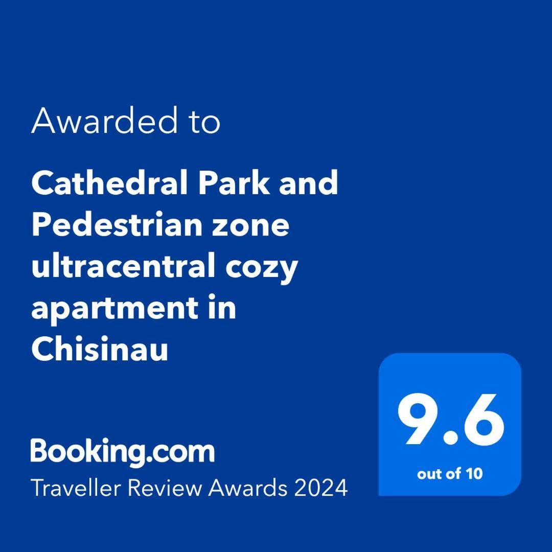 Cathedral Park And Pedestrian Zone Ultracentral Cozy Apartment In Chisinau Bagian luar foto